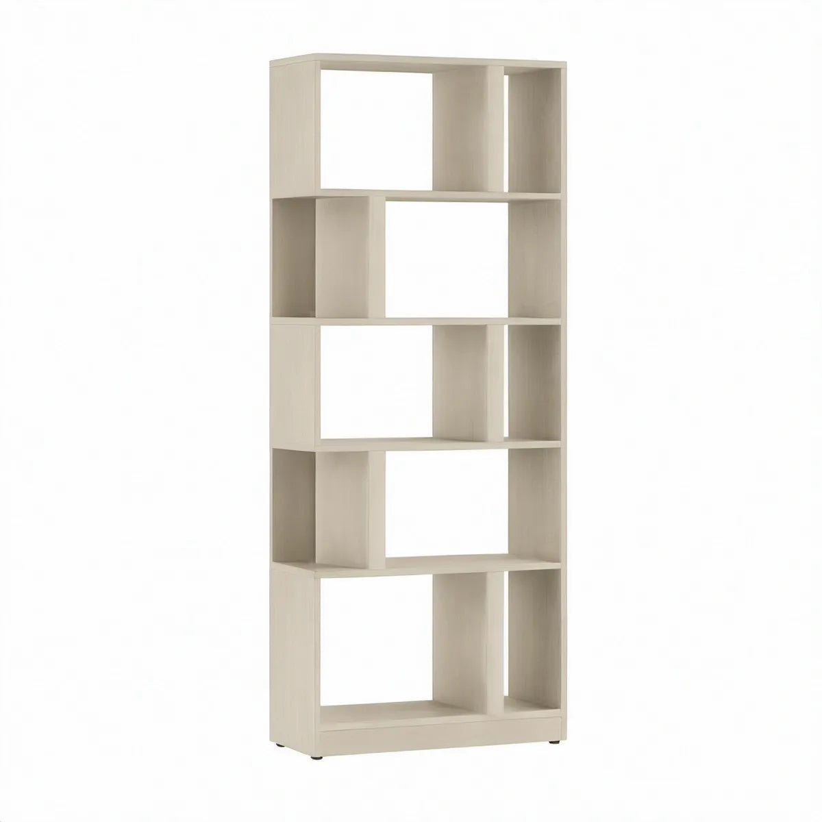 Offenes Standregal Raumteiler aus Spanplatte Weiss, 60 x 24 x 180 cm